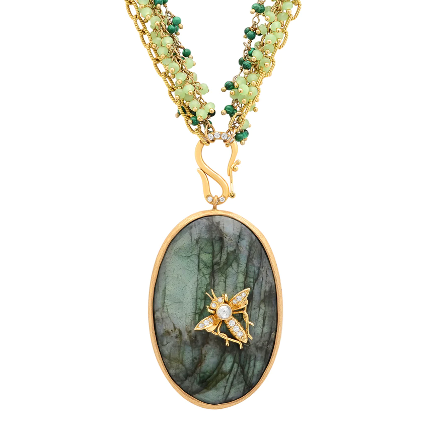 Labradorite Mosquito Strand Necklace
