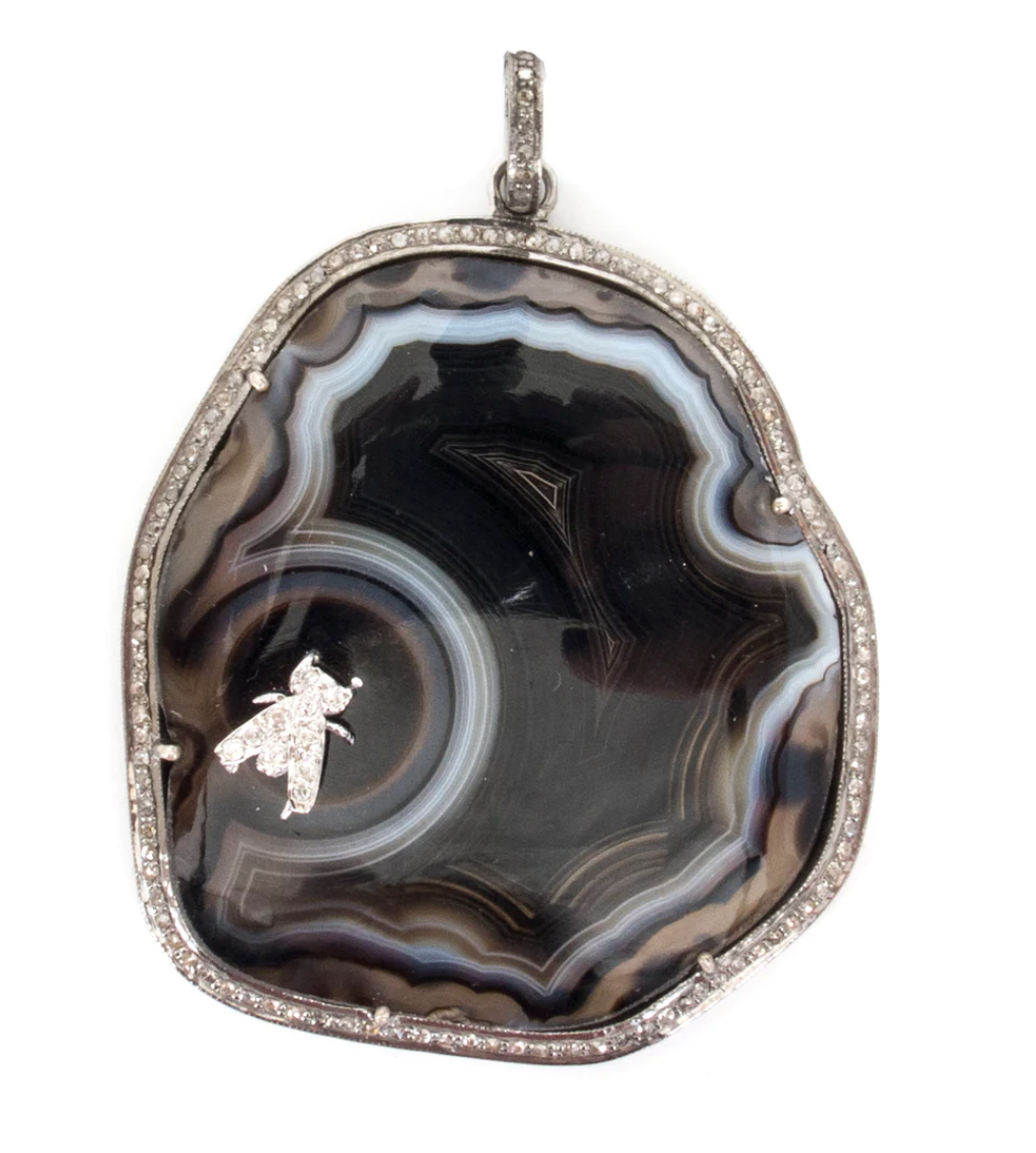 Black Agate Pendant