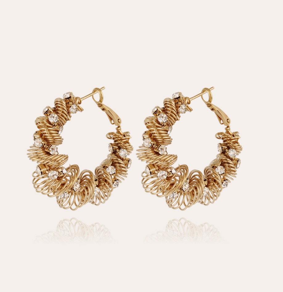 Tourbillon Strass Hoops