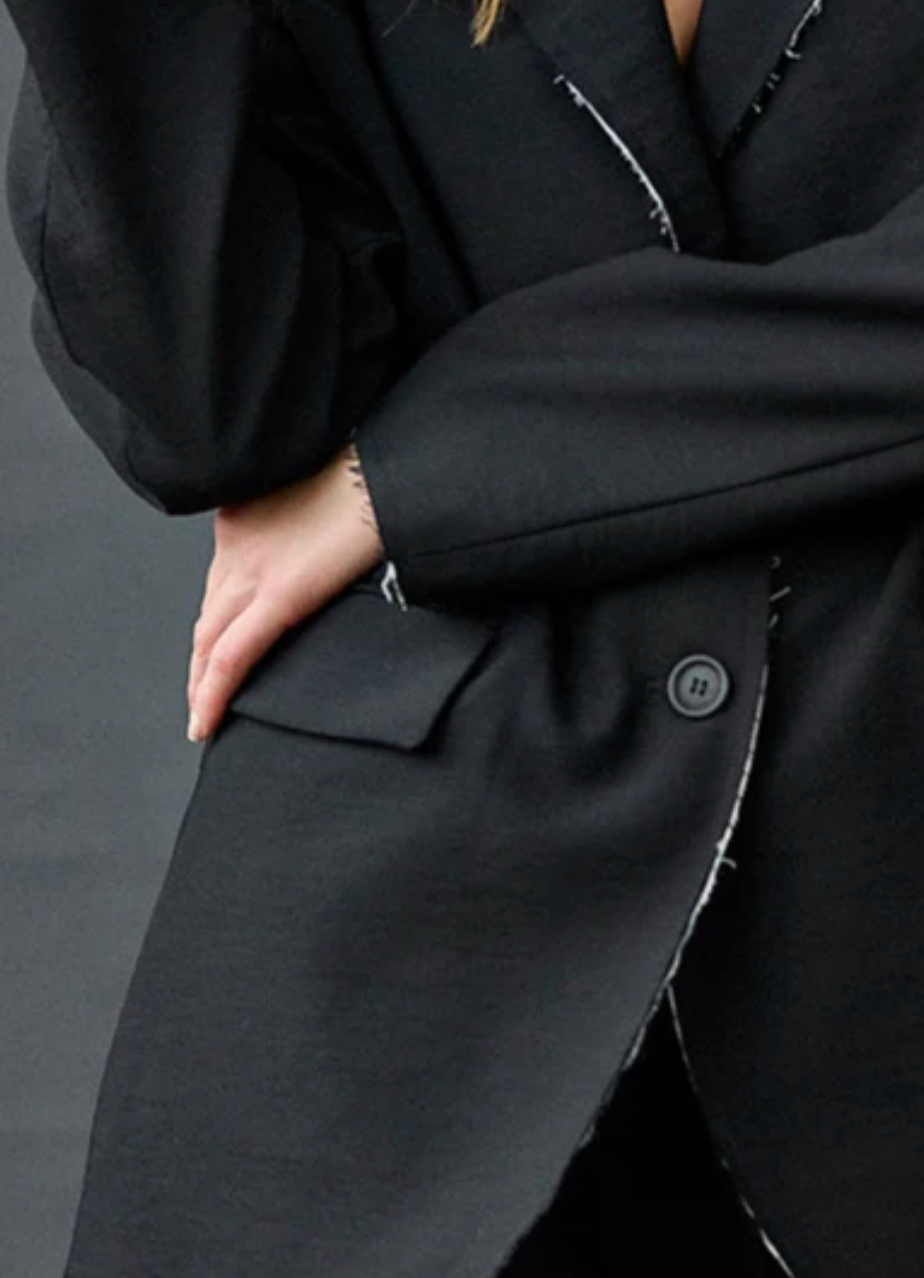 Wool Twill Double Blazer