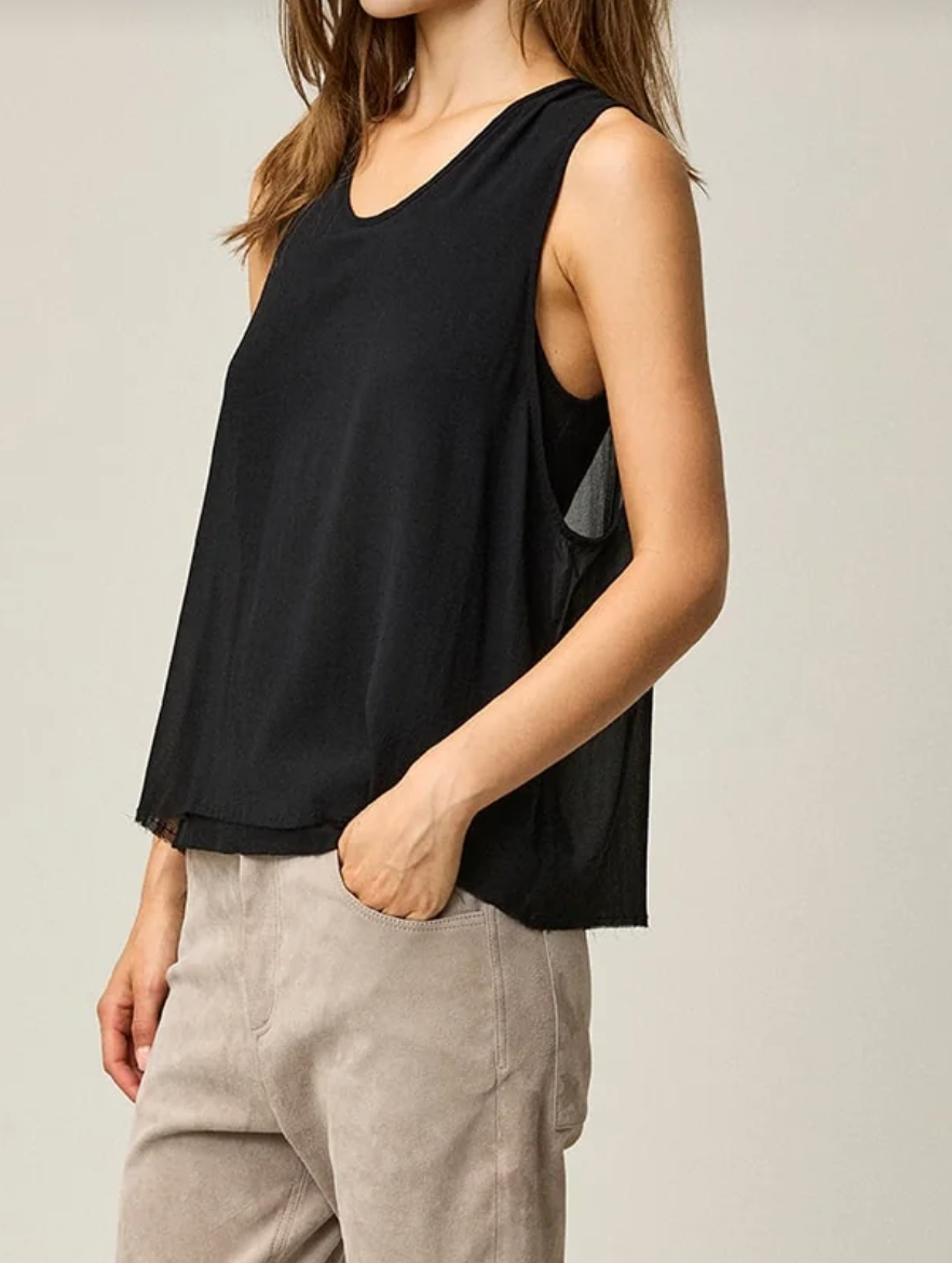 SILK GEORGETTE TANK