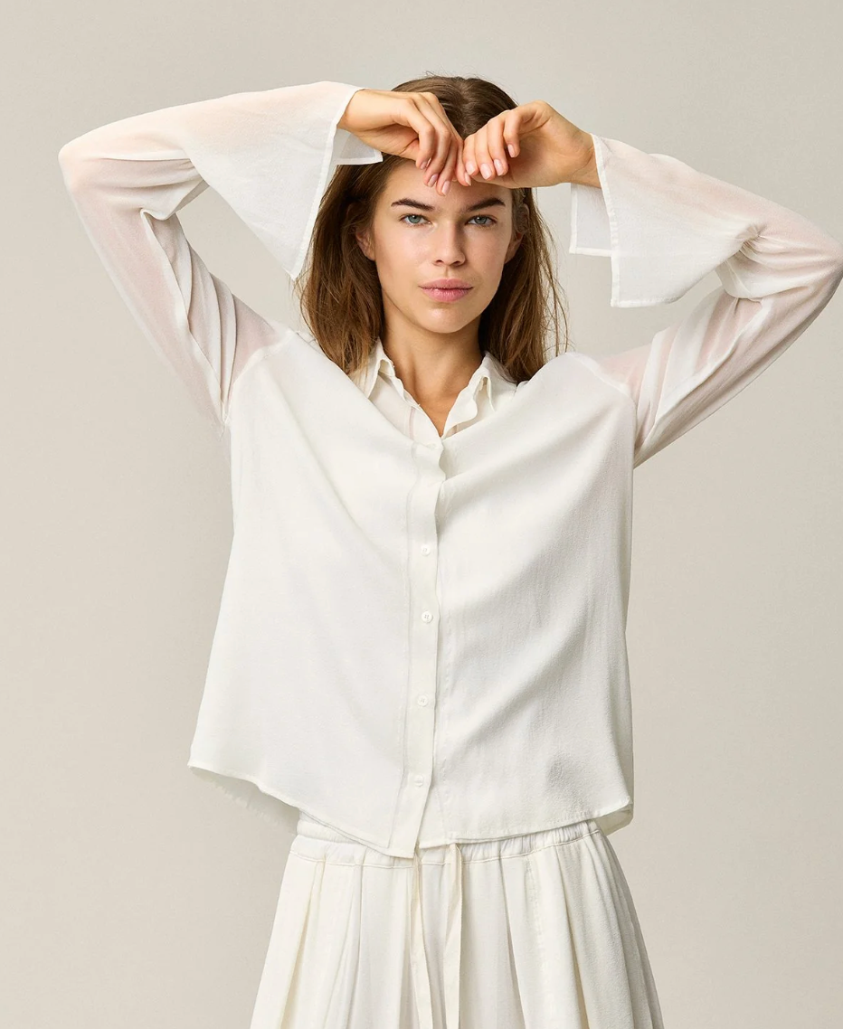 SILK GEORGETTE SHIRT