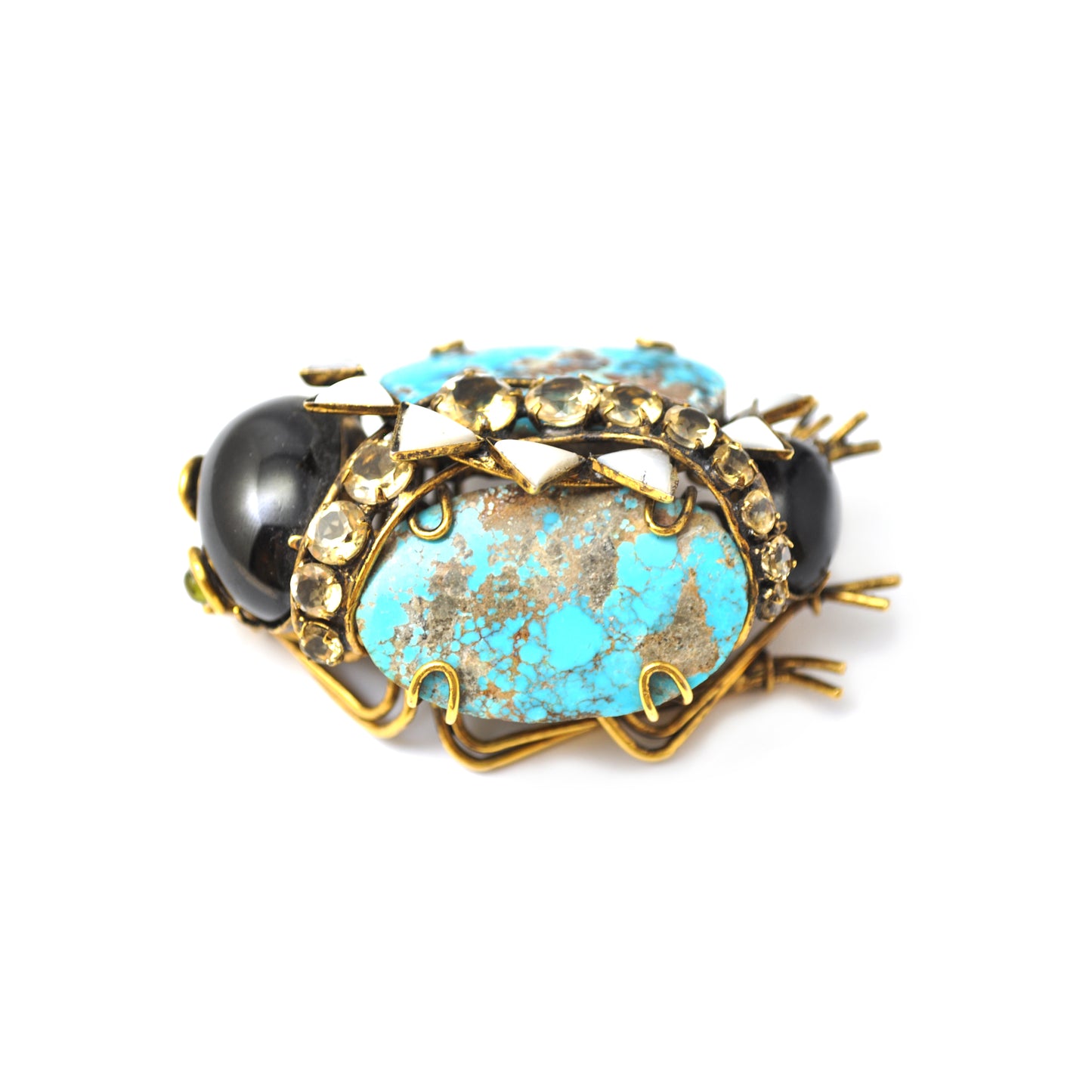turquoise beetle pin