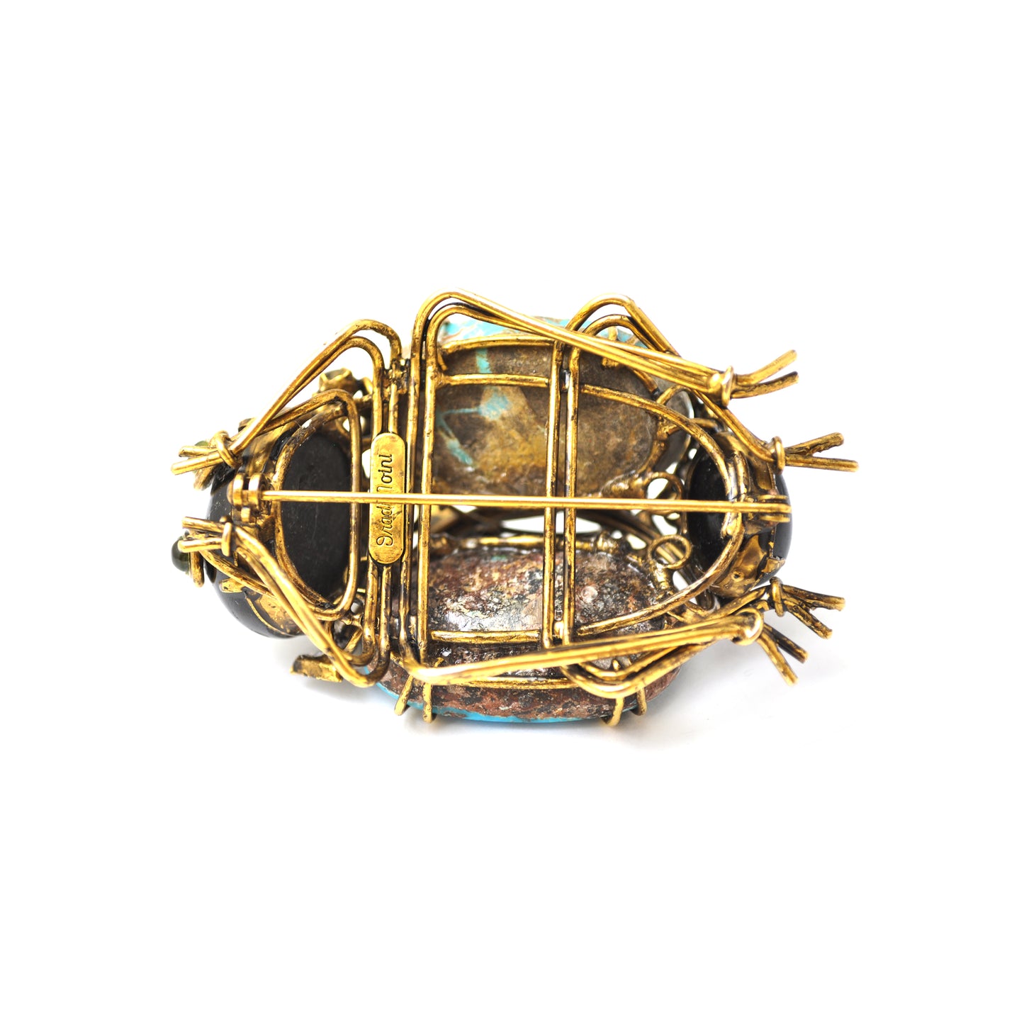 turquoise beetle pin