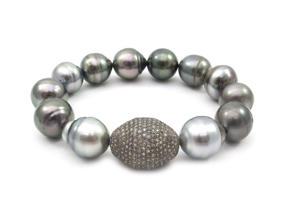 pearl and diamond bracelet