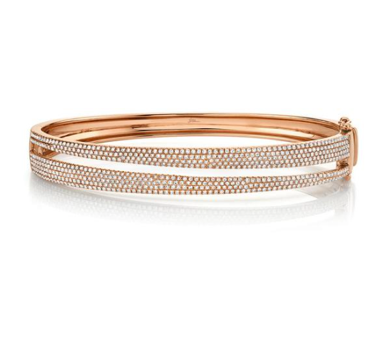 diamond abstract bangle