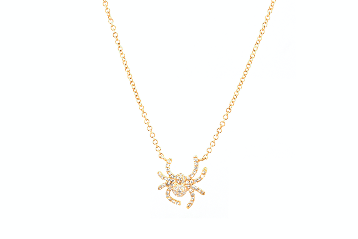 tiny spider necklace
