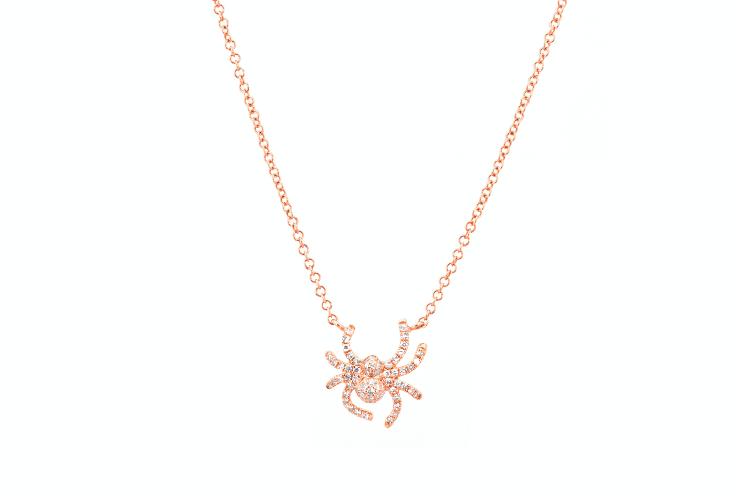 tiny spider necklace