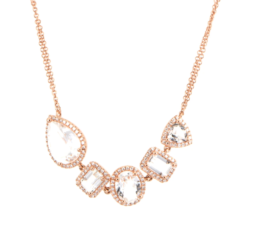 Diamond Topaz Necklace