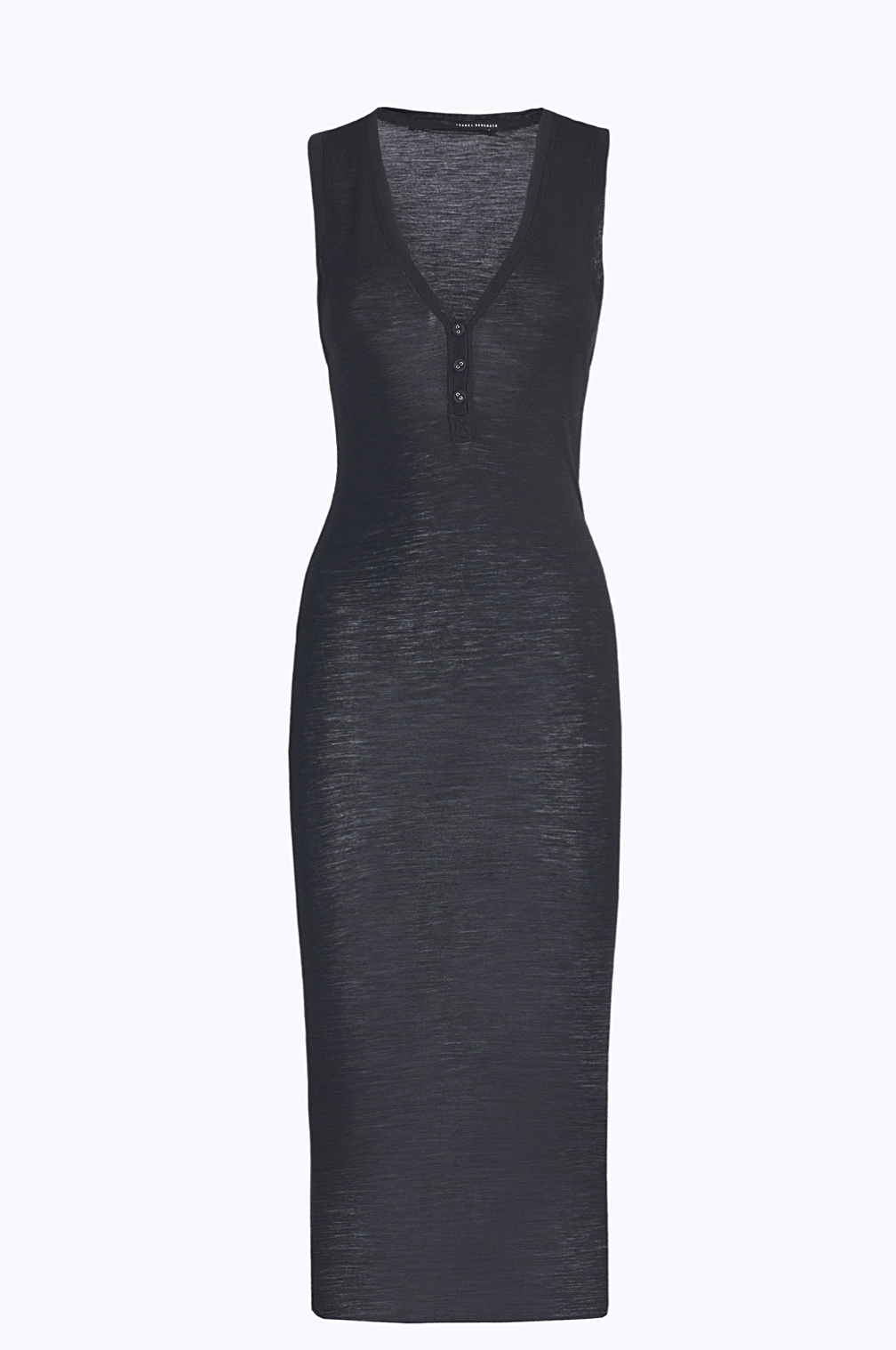 Wool Jersey V Neck Dress 40 Wool Jersey V Neck Dress 40