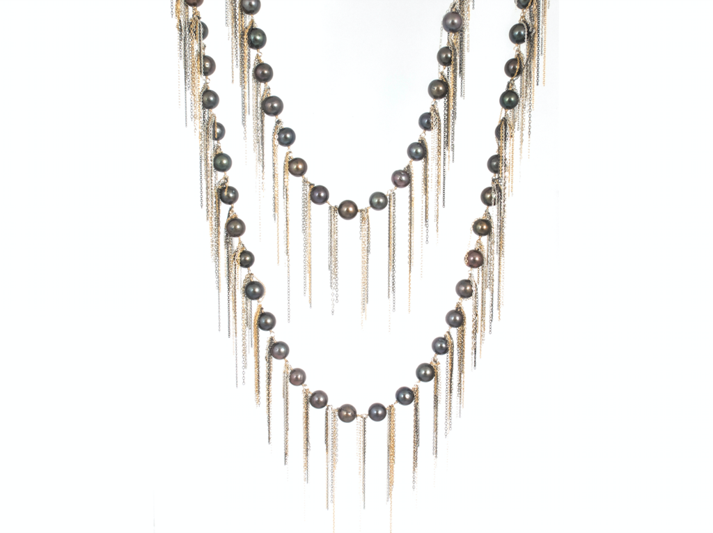 62" Pearl Fringe Necklace