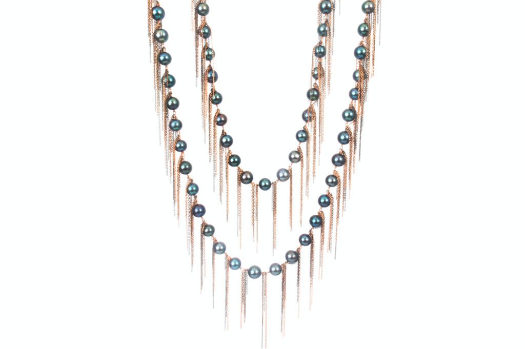 62" Pearl Fringe Necklace