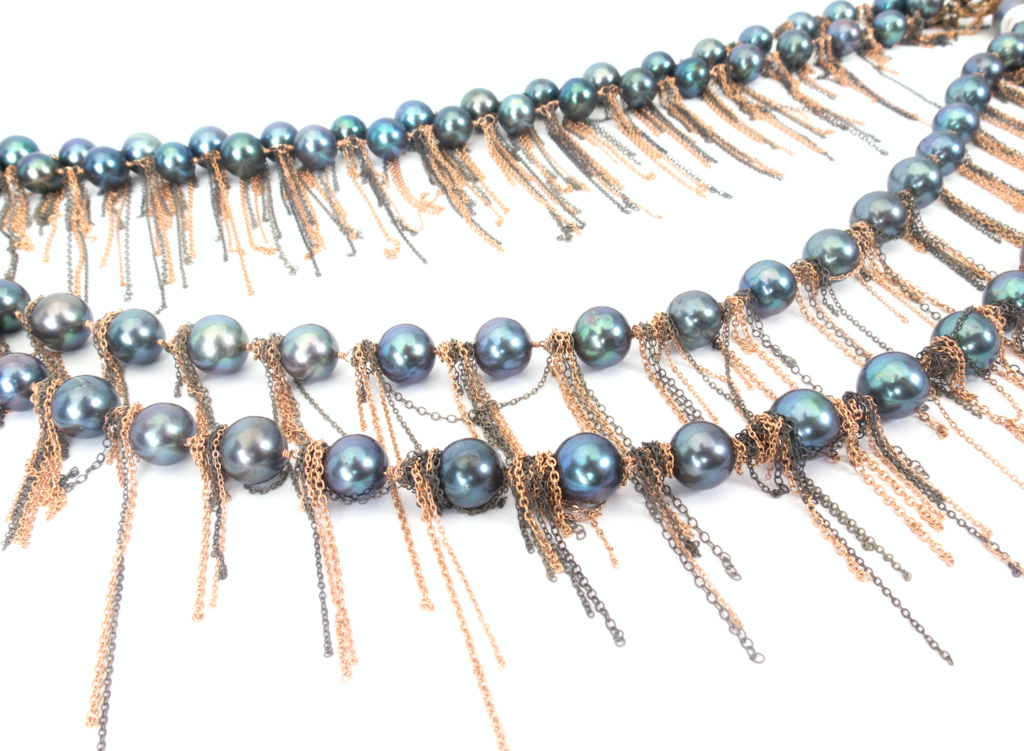 62" Pearl Fringe Necklace