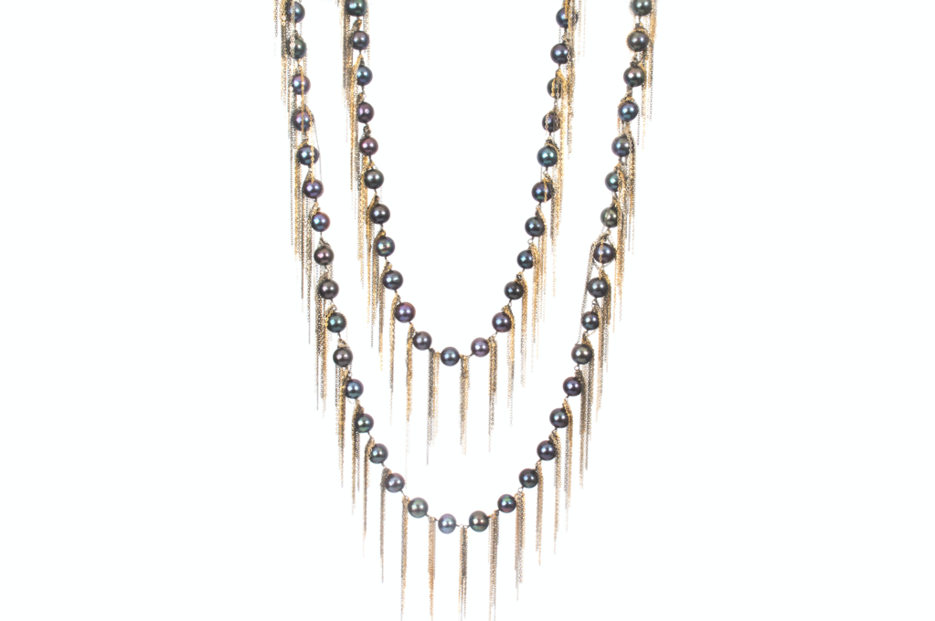 62" Pearl Fringe Necklace
