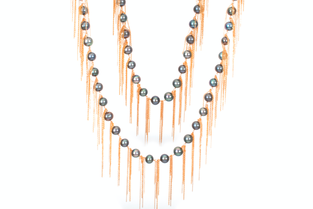 62" Pearl Fringe Necklace