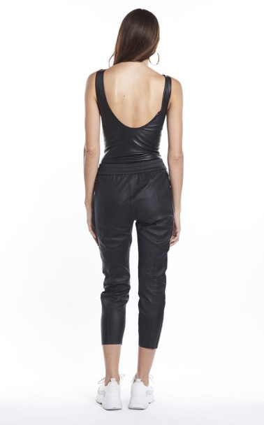 Slim Leather Jogger