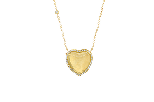 heart locket necklace- medium