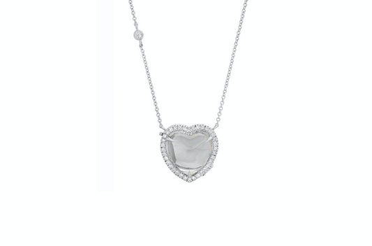 heart locket necklace-small