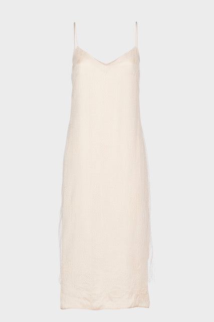 Satin Lace Slip Dress