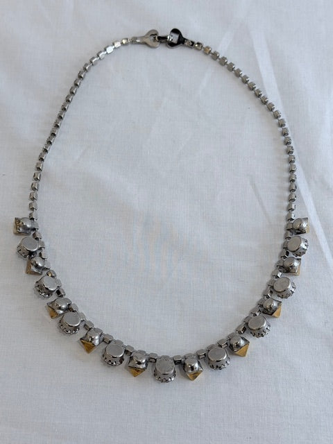 Tom Binns Pyramid Crystal Necklace