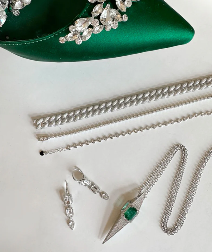 Emerald Spike Necklace