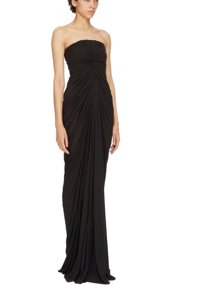 Rick Owens Black Radiance Bustier Maxi Dress