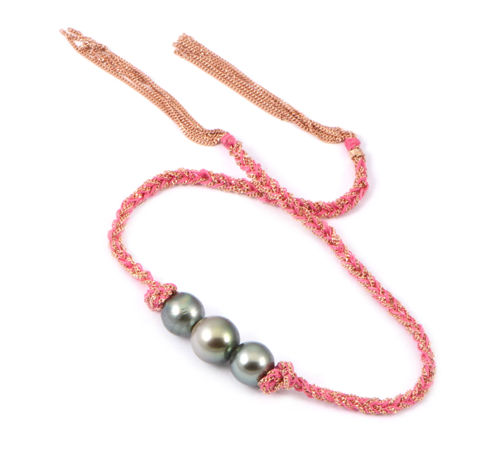 3 Tahitian Pearl Wrap Bracelet