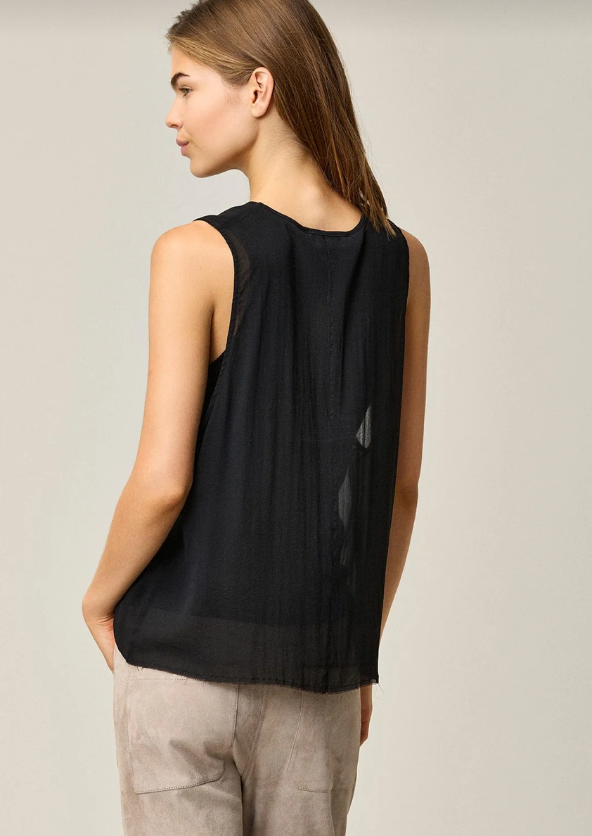 SILK GEORGETTE TANK
