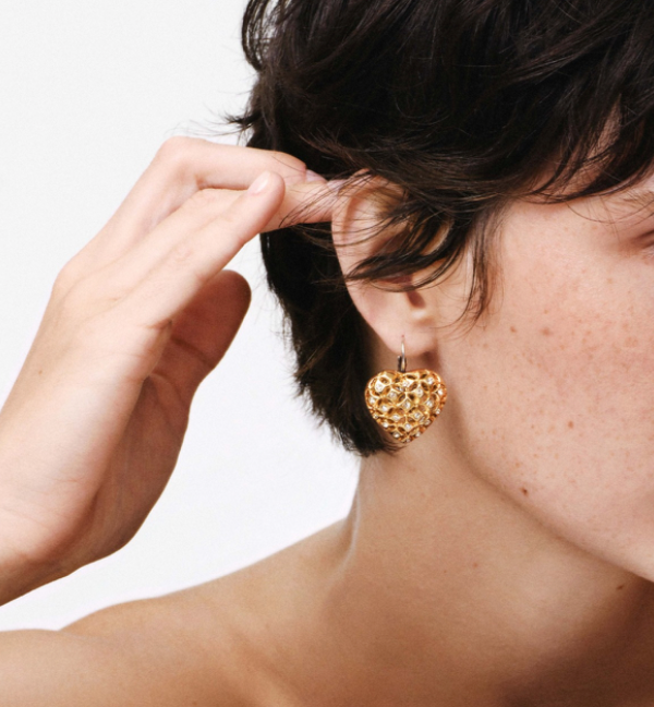 Coracao strass Earrings