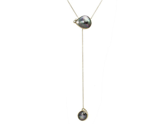 pearl lariat necklace