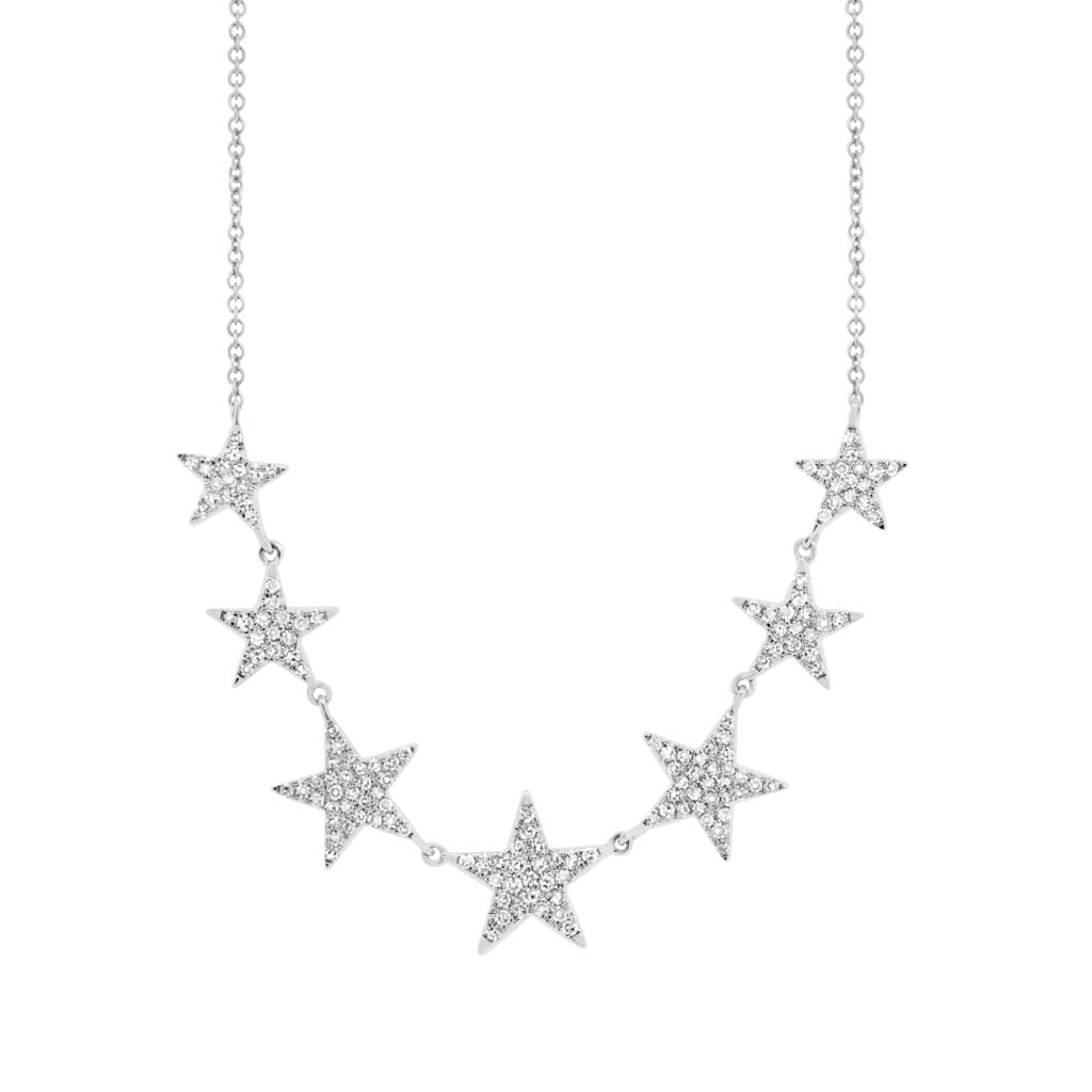 Diamond 7-star necklace
