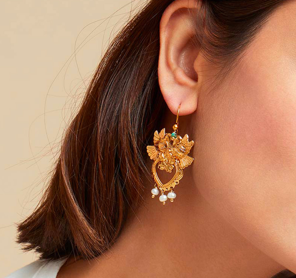 Oaxaca Heart Earrings