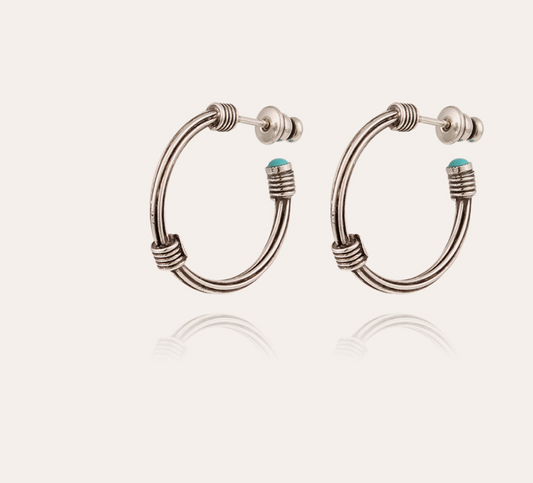 Ariane Cabochons Hoop earrings